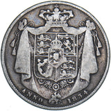 1834 Halfcrown (WW in block) - William IV British Silver Coin