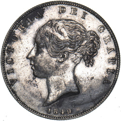 1849 Halfcrown (Small Date) - Victoria British Silver Coin