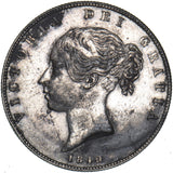 1849 Halfcrown (Small Date) - Victoria British Silver Coin