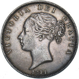 1874 Halfcrown - Victoria British Silver Coin - Very Nice