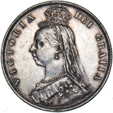 1887 Halfcrown - Victoria British Silver Coin - Nice