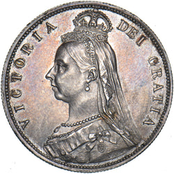 1887 Halfcrown - Victoria British Silver Coin - Superb