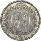 1887 Halfcrown - Victoria British Silver Coin - Very Nice