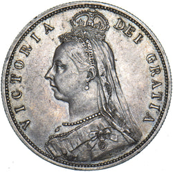 1887 Halfcrown - Victoria British Silver Coin - Nice