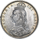 1887 Halfcrown - Victoria British Silver Coin - Superb