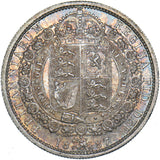 1887 Halfcrown - Victoria British Silver Coin - Superb