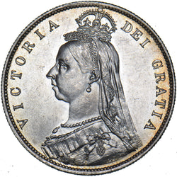 1887 Halfcrown - Victoria British Silver Coin - Superb