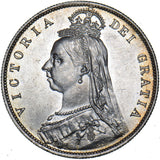 1887 Halfcrown - Victoria British Silver Coin - Superb