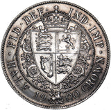 1900 Halfcrown - Victoria British Silver Coin - Very Nice