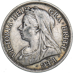 1900 Halfcrown - Victoria British Silver Coin - Nice