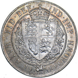 1901 Halfcrown - Victoria British Silver Coin - Superb