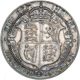 1902 Halfcrown - Edward VII British Silver Coin - Very Nice