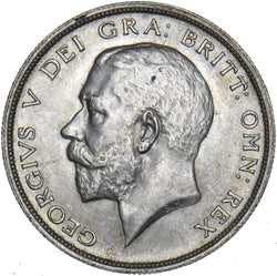 1915 Halfcrown - George V British Silver Coin - Superb
