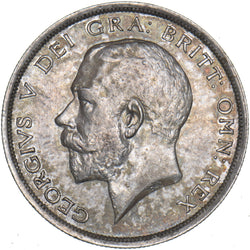 1915 Halfcrown - George V British Silver Coin - Very Nice