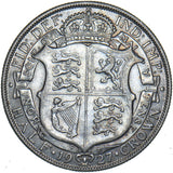 1927 Halfcrown - George V British Silver Coin - Nice