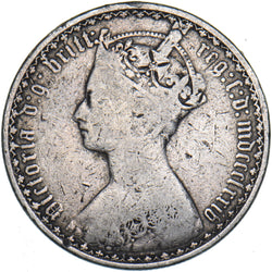 1874 Gothic Florin - Victoria British Silver Coin