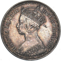 1878 Gothic Florin (Die no. 88) - Victoria British Silver Coin - Very Nice