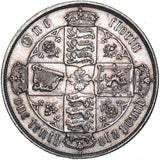 1878 Gothic Florin (Die no. 88) - Victoria British Silver Coin - Very Nice