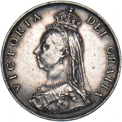 1887 Florin - Victoria British Silver Coin - Nice
