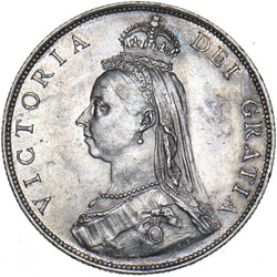 1887 Florin - Victoria British Silver Coin - Very Nice