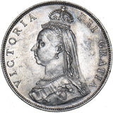 1887 Florin - Victoria British Silver Coin - Very Nice