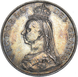 1887 Florin - Victoria British Silver Coin - Very Nice