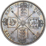 1888 Florin (Early Obverse Type) - Victoria British Silver Coin - Superb