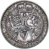 1899 Florin - Victoria British Silver Coin - Nice