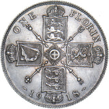 1918 Florin - George V British Silver Coin - Very Nice