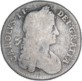 1663 Shilling - Charles II British Silver Coin