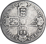 1687 Shilling (7 Over 6) - James II British Silver Coin