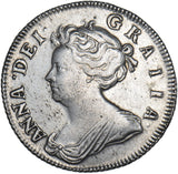 1705 Shilling (Roses & Plumes) - Anne British Silver Coin - Nice
