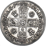 1705 Shilling (Roses & Plumes) - Anne British Silver Coin - Nice