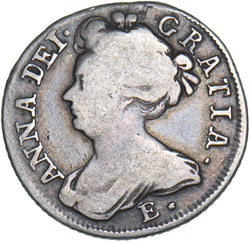 1708 E* Shilling (Edinburgh Local dies) - Anne British Silver Coin
