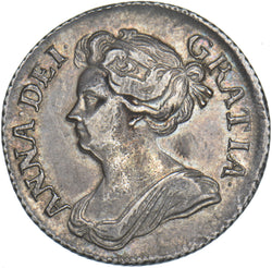 1709 Shilling - Anne British Silver Coin - Very Nice