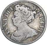 1711 Shilling - Anne British Silver Coin