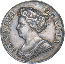 1711 Shilling - Anne British Silver Coin - Very Nice