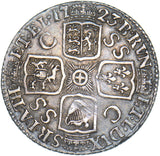 1723 SSC Shilling - George I British Silver Coin - Nice