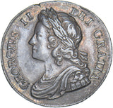 1736 Shilling - George II British Silver Coin - Very Nice