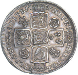 1736 Shilling - George II British Silver Coin - Very Nice