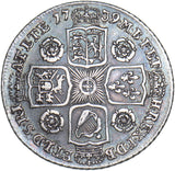 1739 Shilling - George II British Silver Coin - Nice