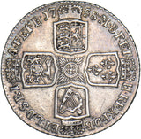 1758 Shilling - George II British Silver Coin - Nice