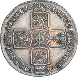 1758 Shilling - George II British Silver Coin - Very Nice