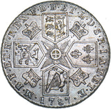 1787 Shilling - George III British Silver Coin - Nice