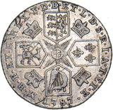 1787 Shilling - George III British Silver Coin - Nice