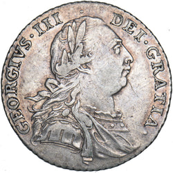 1787 Shilling - George III British Silver Coin - Nice