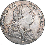 1787 Shilling - George III British Silver Coin - Nice