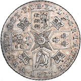 1787 Shilling - George III British Silver Coin - Nice
