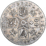 1787 Shilling - George III British Silver Coin - Nice