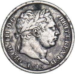1816 Shilling - George III British Silver Coin